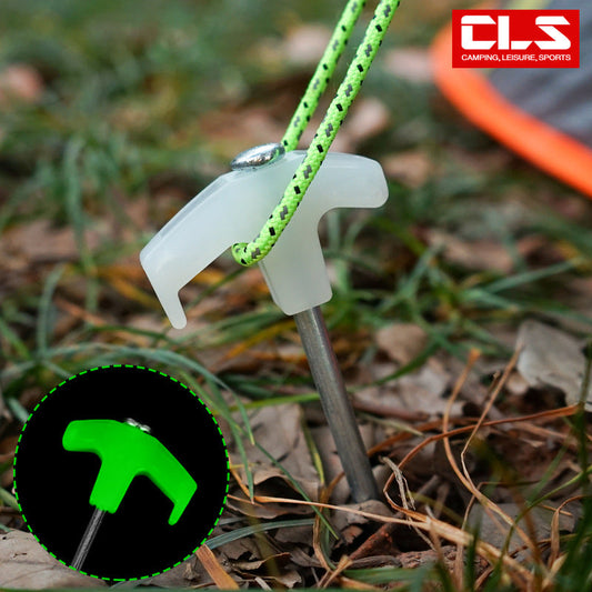 Luminous Ground Nails Outdoor Camping Tent Nails Fluorescent 25cm Wind Rope Nails Sky Curtain Steel Nail Accessories V.I.P Digital Presence   The Snag Bin