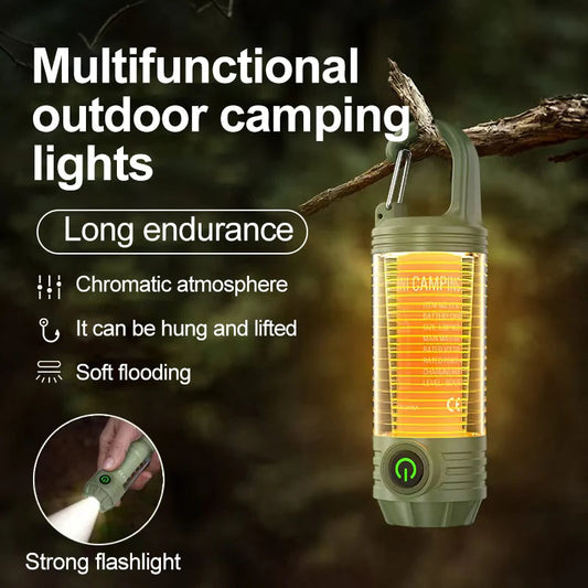 Multi functional outdoor camping light, portable strong light flashlight, rechargeable mini retro camping atmosphere light V.I.P Digital Presence   The Snag Bin