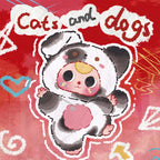Baby Three Cats and Dogs Plush Series Blind Box