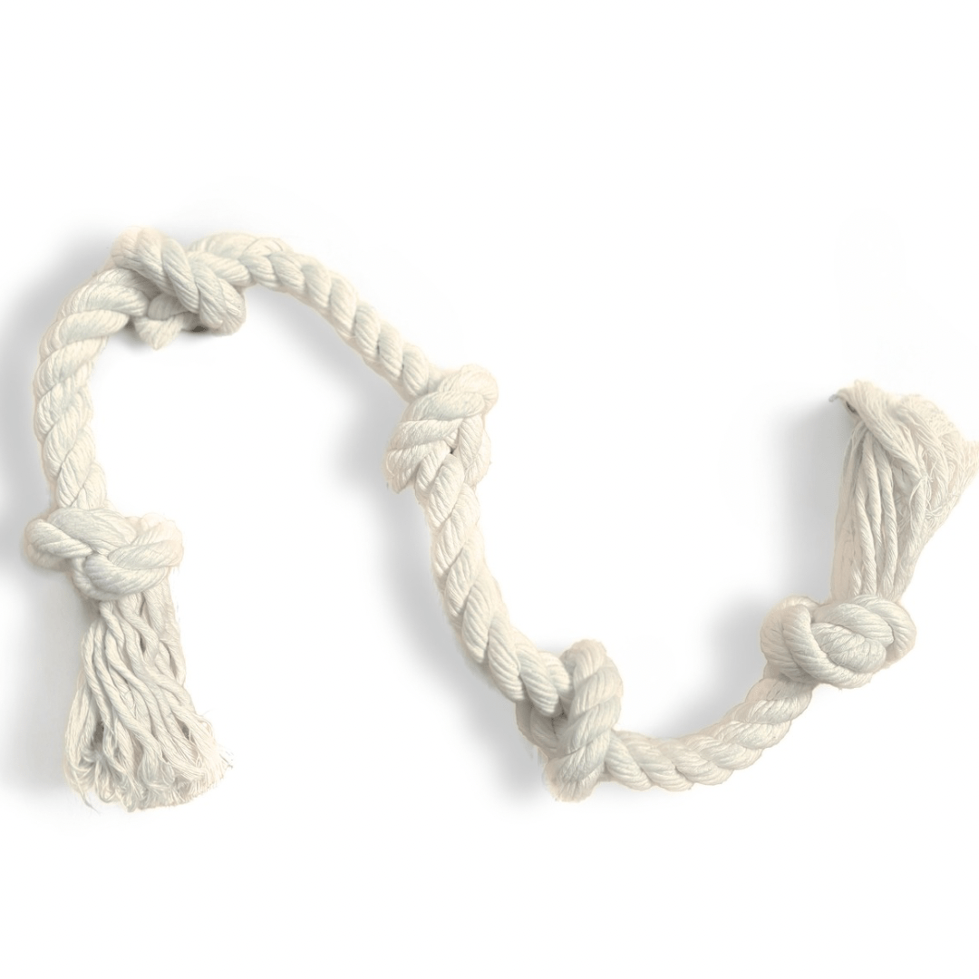 100% Organic Cotton Rope Dog Toy - 5 Sizes - The Snag Bin