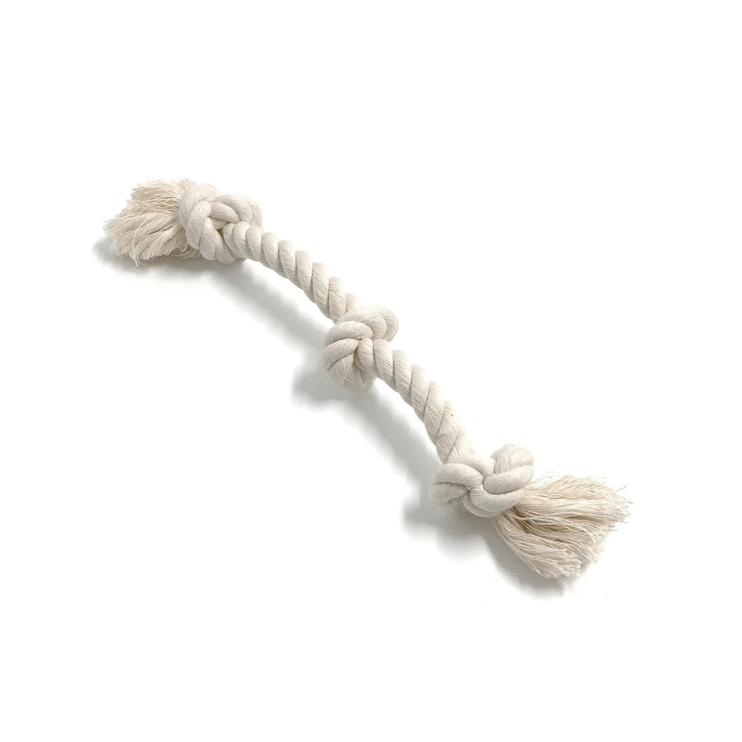 100% Organic Cotton Rope Dog Toy - 5 Sizes - The Snag Bin