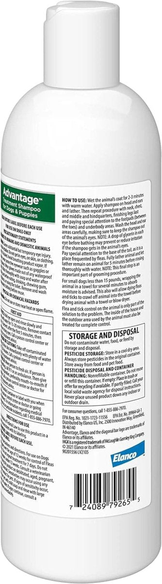 12 Oz Flea & Tick Shampoo for Puppies & Adult Dogs . - The Snag Bin