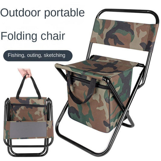 Outdoor Camping Folding Chair with Storage Backrest and Carrying Bag for Art Students' Sketching V.I.P Digital Presence   The Snag Bin