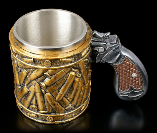Bullet Stainless Steel Cup Personalized Pistol Style Beer Cup 1618303350201