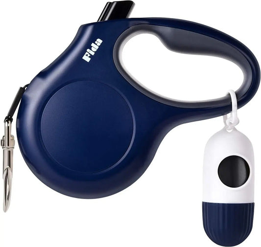 16ft Retractable Dog Leash with Dispenser and Poop Bags - The Snag Bin