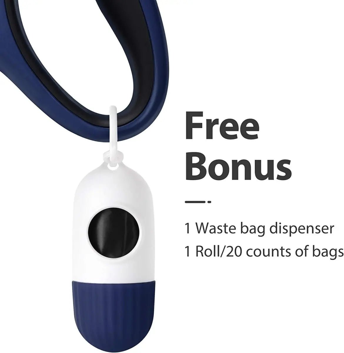 16ft Retractable Dog Leash with Dispenser and Poop Bags - The Snag Bin