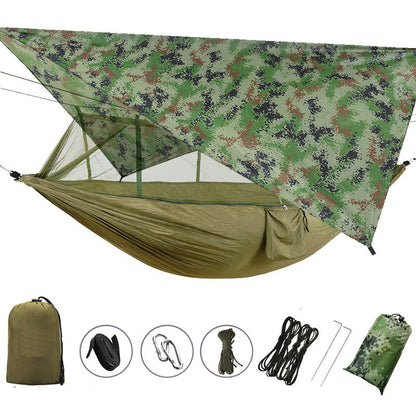 260x140cm Outdoor Double Camping Hammock with Mosquito Net and Rain Fly Tarp Lightweight Parachute Hammocks for Travel Hiking V.I.P Digital Presence   The Snag Bin