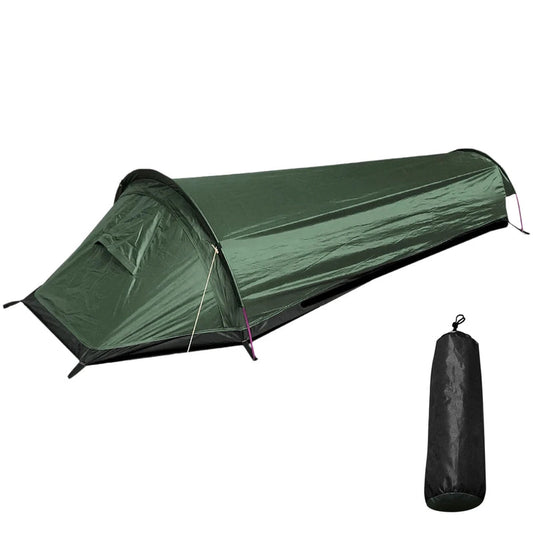 Camping Single Person Tent Ultralight Compact Outdoor Sleeping Bag Tent Larger Space Waterproof Backpacking Tent Cover Hiking V.I.P Digital Presence  80.90 The Snag Bin