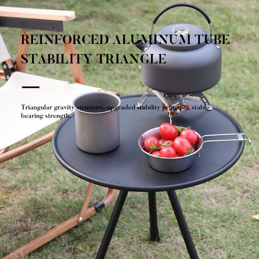 Outdoor Furniture Balcony Lightweight Portable Aluminum Height Adjustable Small Round Outdoor Folding Picnic Camping Table V.I.P Digital Presence   The Snag Bin