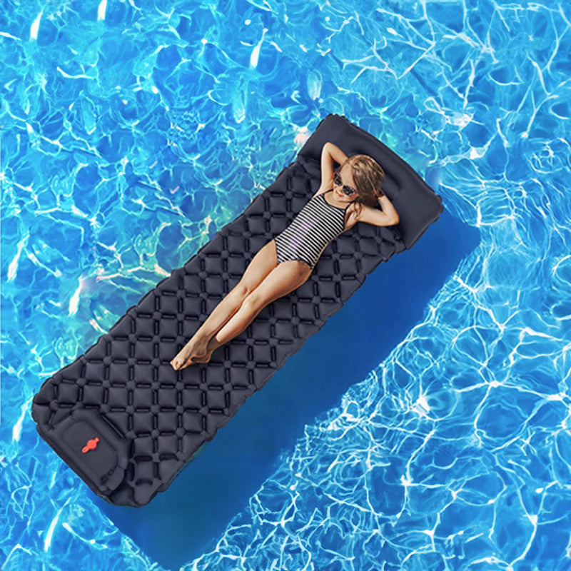 Outdoor double inflatable sleeping pad – with built-in pillow & pump, for camping, backpacking, hiking. V.I.P Digital Presence   The Snag Bin