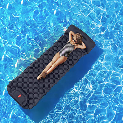 Outdoor double inflatable sleeping pad – with built-in pillow & pump, for camping, backpacking, hiking. V.I.P Digital Presence   The Snag Bin