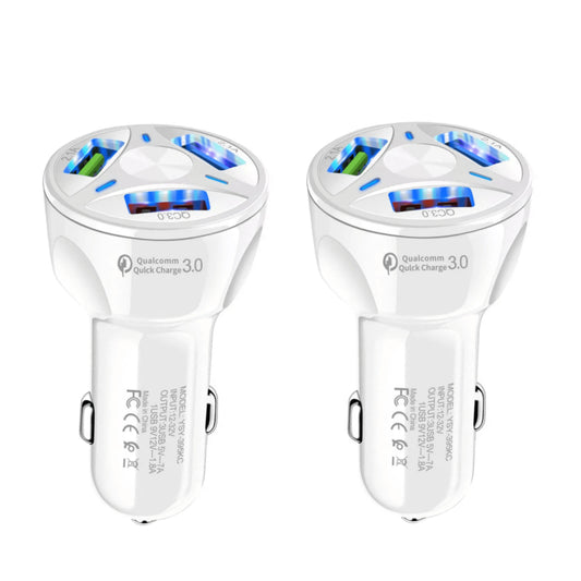 2 Pack 3 Port USB Fast LED Car Charger For Devices 2-pack-3-port-usb-fast-led-car-charger-for-devices-premiumbrandgoods-1