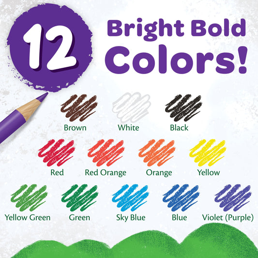 Colored Pencil Set, 12 Ct, Back to School Supplies for Kids, Classroom Supplies, Teacher Gift – Free Shipping 235968c2-d32e-4a75-ba51-55bc001eb5cf.13ac0b5806f739452c3eda94a83e3f14