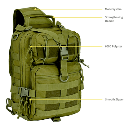 Tactical Medium 15L Sling Backpack Range Bag Mercantile Mountain Backpacks  The Snag Bin