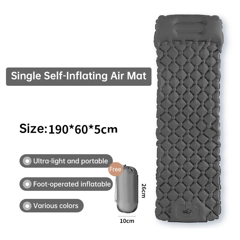 Outdoor double inflatable sleeping pad – with built-in pillow & pump, for camping, backpacking, hiking. V.I.P Digital Presence  36.94 The Snag Bin
