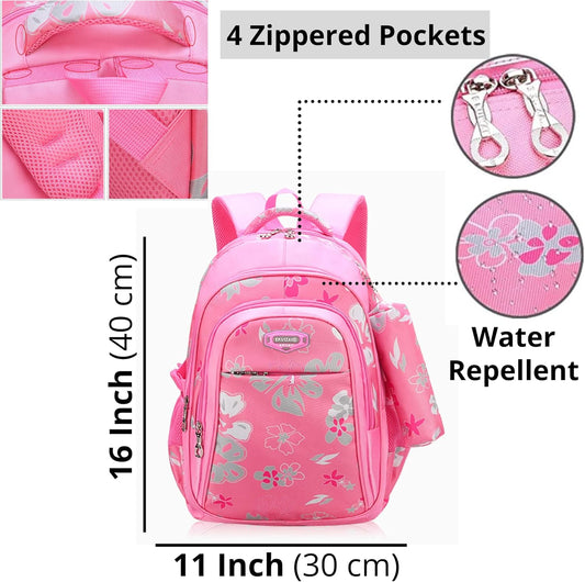 Kids Backpack for Girls with Pencil Case Trendy Backpack for School Water Repellent | Backpacks for Elementary or Kindergarten | Pink School Bag 16" School Bag – Free Shipping 2ae514adda75d9a05a60de8f70a50a40