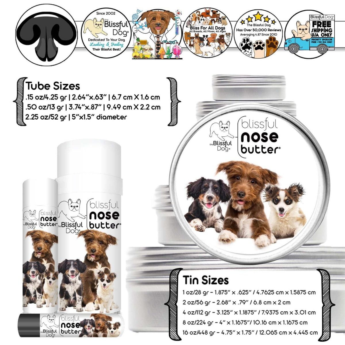 3 Cute Puppies Nose Butter - The Snag Bin