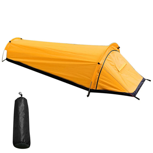 Camping Single Person Tent Ultralight Compact Outdoor Sleeping Bag Tent Larger Space Waterproof Backpacking Tent Cover Hiking V.I.P Digital Presence  80.90 The Snag Bin
