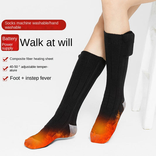 Heating socks, warm electric socks, USB charging long tube skiing socks, men's and women's winter heating and foot warming socks V.I.P Digital Presence   The Snag Bin