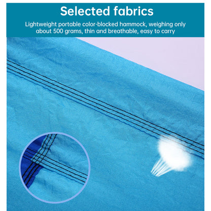 Light double nylon camping hammock with straps. Great for trips, beach, yard & garden. V.I.P Digital Presence   The Snag Bin