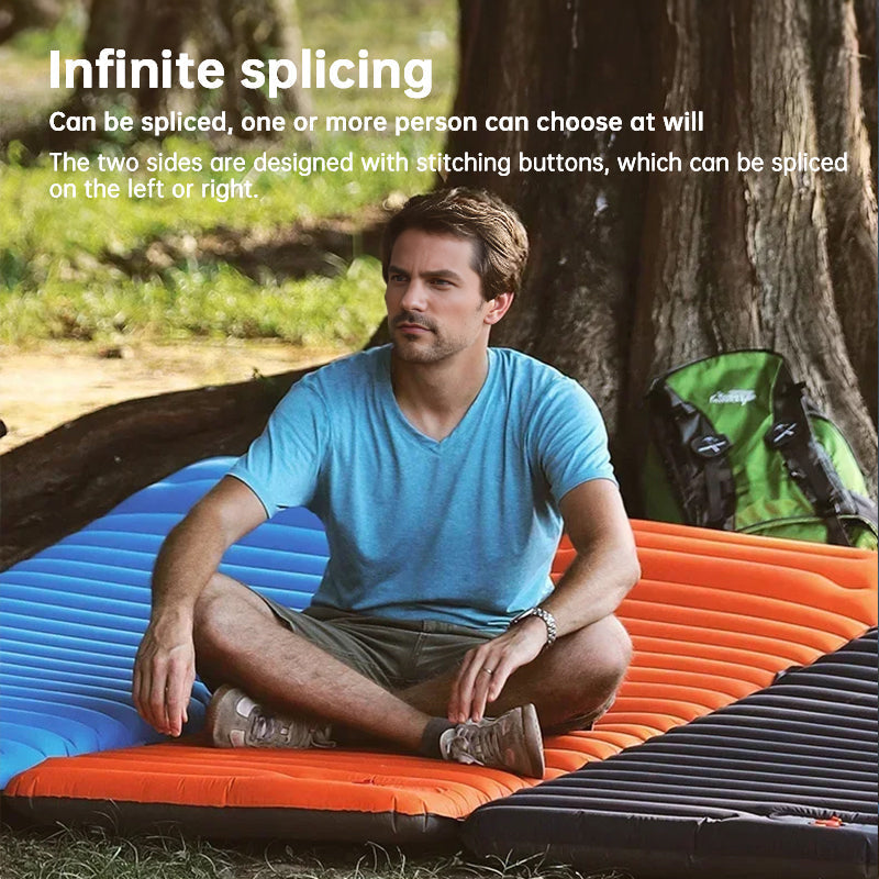 Ultralight Camping Sleeping Pad: Thicken, Self-Inflating with Built-in Pump (Outdoor/Travel) V.I.P Digital Presence   The Snag Bin
