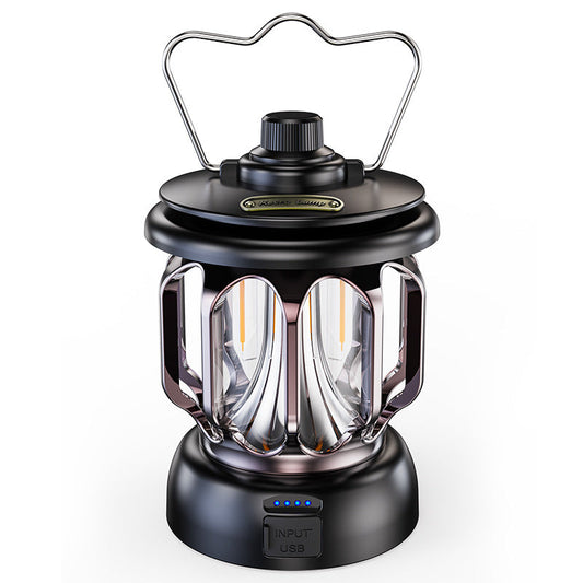 Led retro outdoor camping lamp white long battery life rechargeable tent camping lamp V.I.P Digital Presence  31.76 The Snag Bin