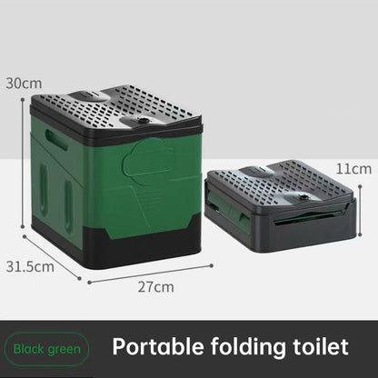 Portable folding camping toilet: adult/child use, self-contained, with lid and seat. V.I.P Digital Presence  45.90 The Snag Bin