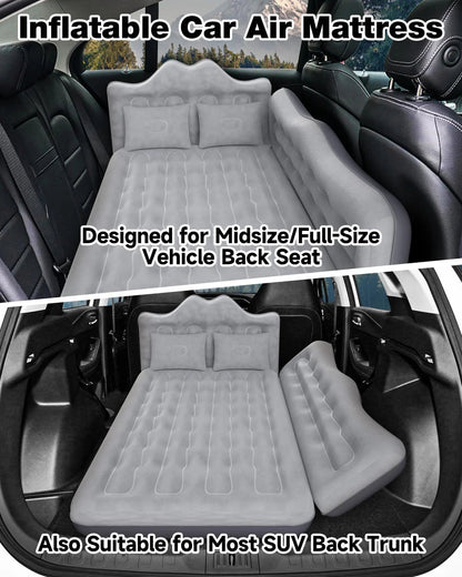Umbrauto 29.53in/75cm Wide Car Air Mattress – Inflatable SUV, Truck & Van Back Seat Camping Bed with Pump & Pillows, Gray V.I.P Digital Presence   The Snag Bin