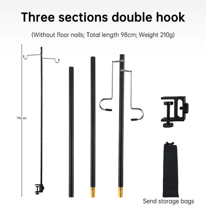 Outdoor Lightweight Aluminum Alloy Portable Camping Lamp Holder Lantern Stand with Storage Bag V.I.P Digital Presence  20.62 The Snag Bin