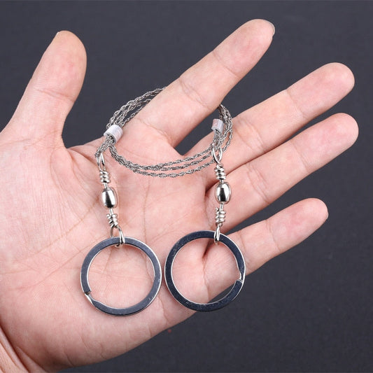 1PC New Hand Chain Saw Safety Survival Fretsaw ChainSaw Emergency Outdoor Steel Wire Saw Camping Hunting Kits Pocket Gear V.I.P Digital Presence   The Snag Bin