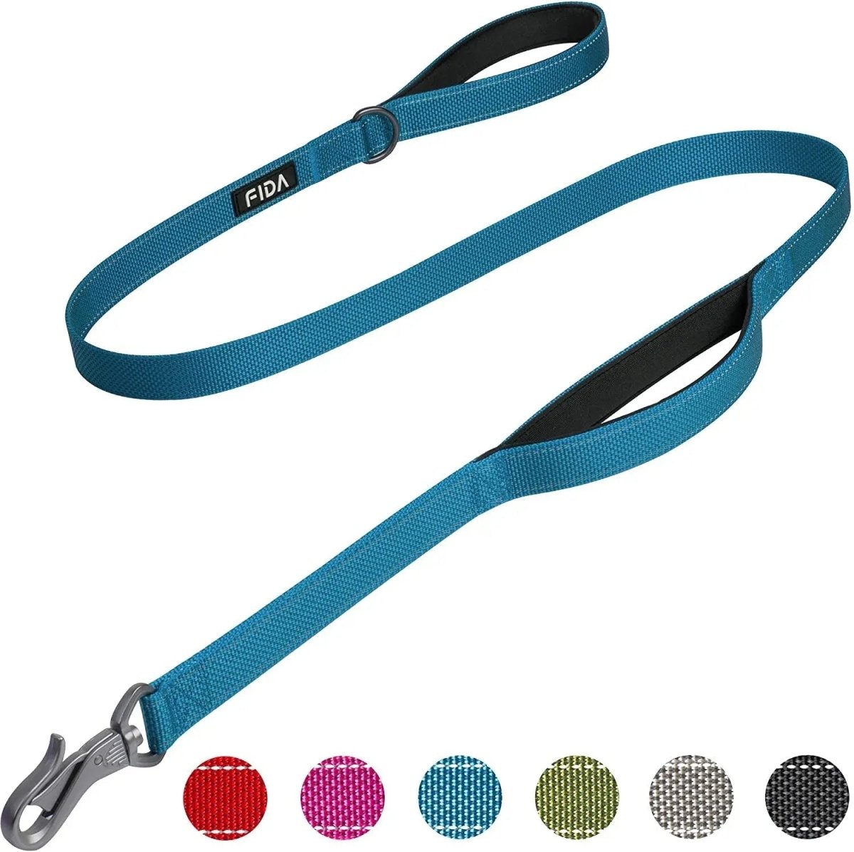 5 FT Heavy Duty Dog Leash with 2 Comfortable Padded Handles - The Snag Bin