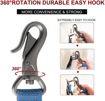 5 FT Heavy Duty Dog Leash with 2 Comfortable Padded Handles - The Snag Bin