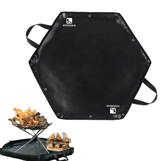 Camping Fireproof Mat Hexagonal Folding Heat Resistant Flame Retardant Insulation Pad Stove Anti Flame Padding Camping Supplies V.I.P Digital Presence   The Snag Bin