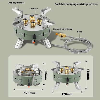 Outdoor Electronic Ignition Stoves High-Power Portable Foldable Adjustable Firepower Furnace Gasstove Camping Hiking V.I.P Digital Presence   The Snag Bin