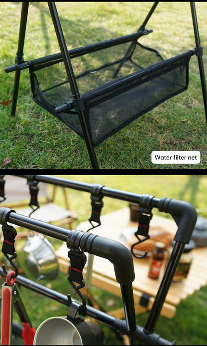 Outdoor camping folding shelf camping car drying rack drying net drying rack storage rack V.I.P Digital Presence   The Snag Bin
