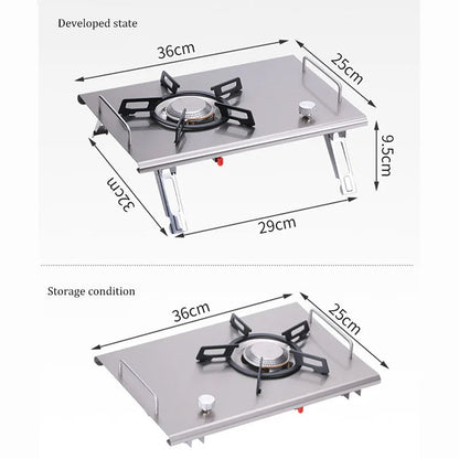 Camping Gas Stove Foldable IGT Gas Stove 4000W Stainless Steel Camping Table Stove Portable Outdoor Picnic Desktop Furnace V.I.P Digital Presence   The Snag Bin
