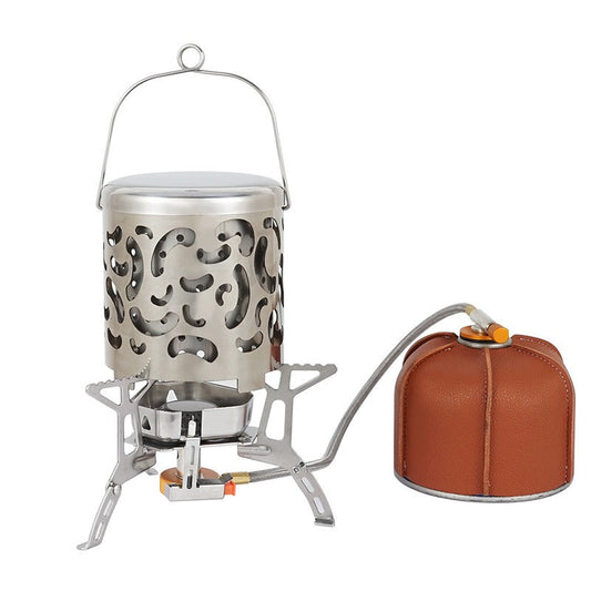 Outdoor mini stainless steel heating stove, autumn and winter camping heater, multifunctional portable heating energy heating co V.I.P Digital Presence   The Snag Bin