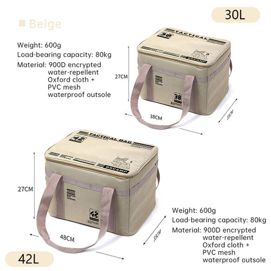 Outdoor storage bag, large - capacity foldable storage box, camping gear for picnic, portable, water - resistant V.I.P Digital Presence  32.10 The Snag Bin