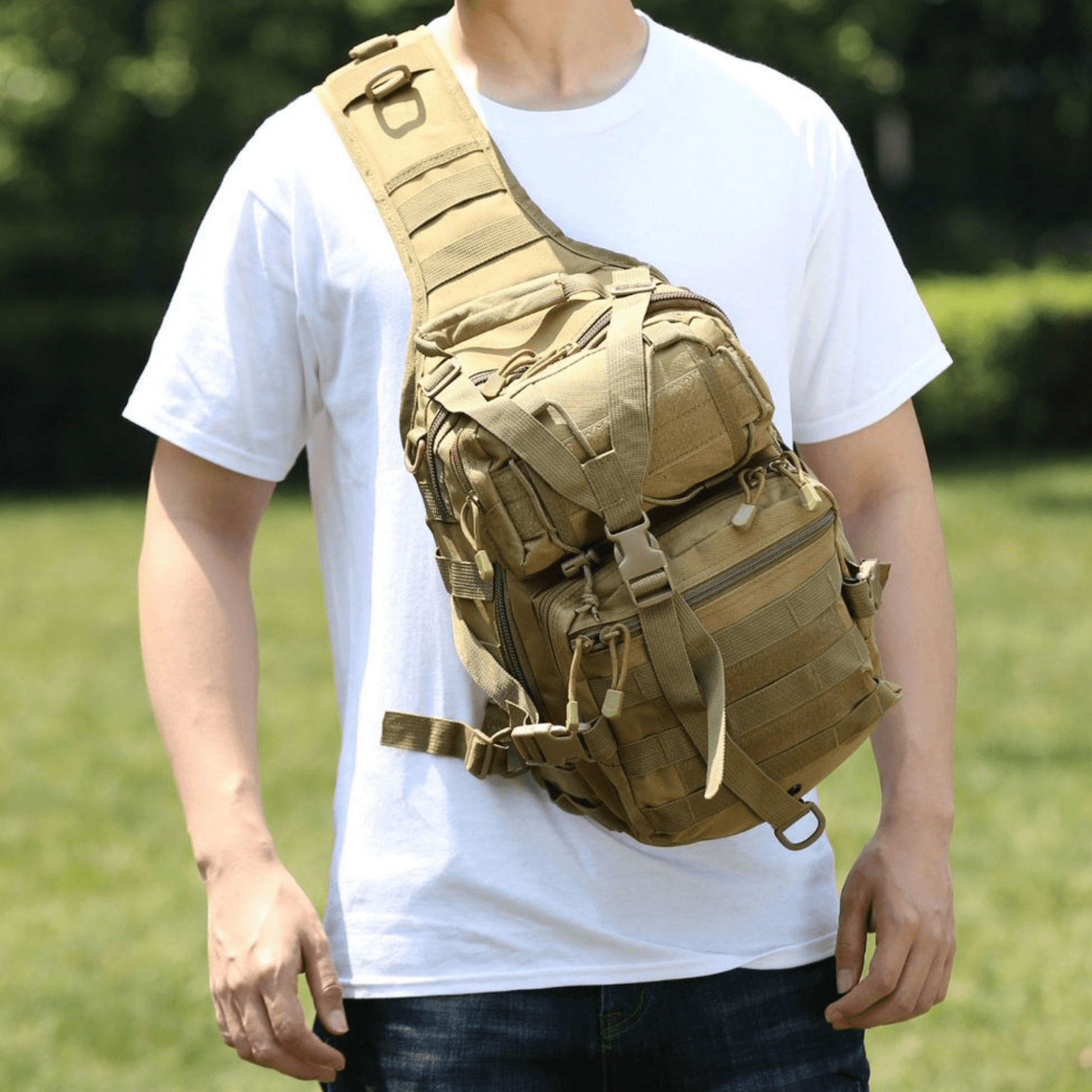 Tactical Medium 15L Sling Backpack Range Bag Mercantile Mountain Backpacks  The Snag Bin