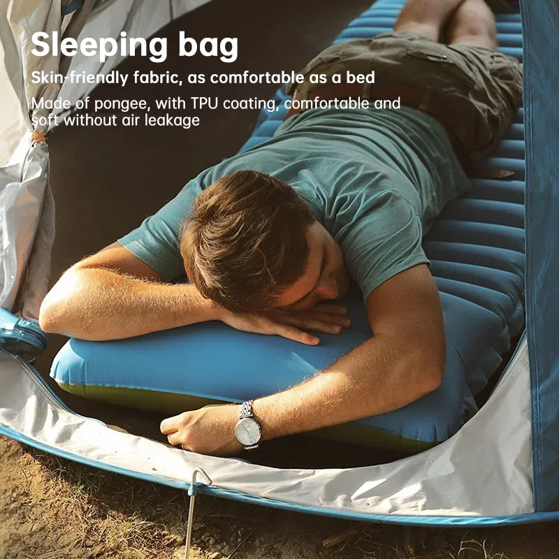 Ultralight Camping Sleeping Pad: Thicken, Self-Inflating with Built-in Pump (Outdoor/Travel) V.I.P Digital Presence   The Snag Bin