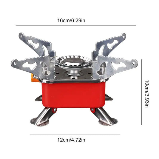 Camping Foldable Windproof Portable Burner Outdoor Gas Tank Stove for Backpacking Camping Hiking and Picnic Camping Burner V.I.P Digital Presence   The Snag Bin