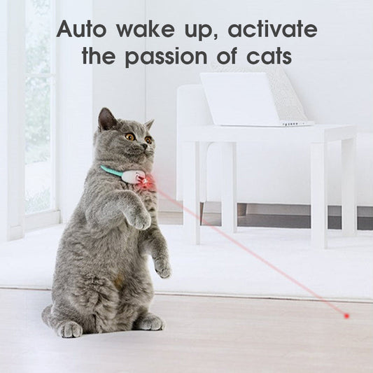 Automatic Cat Toy Smart Laser Teasing Cat Collar Electric USB Charging Kitten Amusing Toys Interactive Training Pet Items 803d9bb7-d6b6-4038-beb3-39260dbcf72e