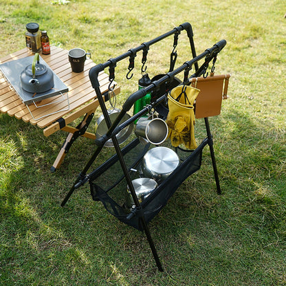 Outdoor camping folding shelf camping car drying rack drying net drying rack storage rack V.I.P Digital Presence   The Snag Bin
