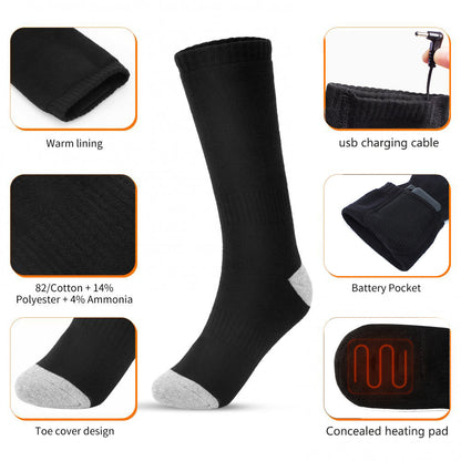 3-speed heating socks with charging intelligent heating warm feet outdoor anti cold long socks for warmth V.I.P Digital Presence   The Snag Bin