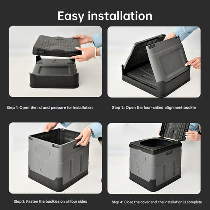 Portable folding camping toilet: adult/child use, self-contained, with lid and seat. V.I.P Digital Presence   The Snag Bin