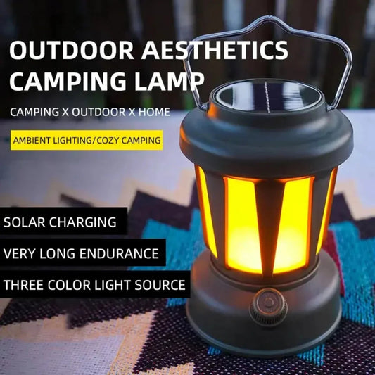 Outdoor solar rechargeable camping light, multifunctional LED strong light charging camping atmosphere tent light V.I.P Digital Presence   The Snag Bin