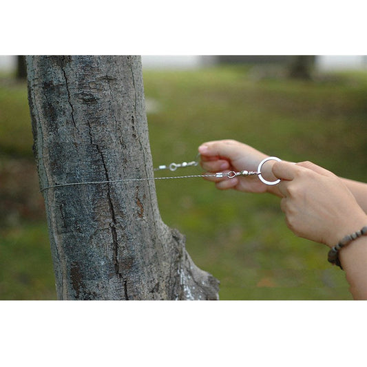 1PC New Hand Chain Saw Safety Survival Fretsaw ChainSaw Emergency Outdoor Steel Wire Saw Camping Hunting Kits Pocket Gear V.I.P Digital Presence   The Snag Bin