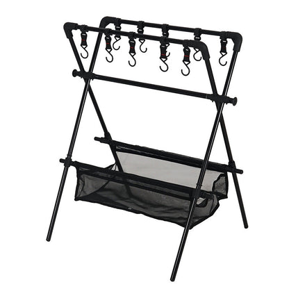 Outdoor camping folding shelf camping car drying rack drying net drying rack storage rack V.I.P Digital Presence   The Snag Bin
