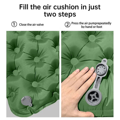 Outdoor double inflatable sleeping pad – with built-in pillow & pump, for camping, backpacking, hiking. V.I.P Digital Presence   The Snag Bin