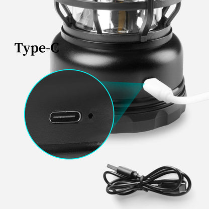 Portable Camping Lamp Rechargeable Retro Horselight Outdoor Multi-Functional Camping Tent Lamp Portable Lamp Stepless Dimming V.I.P Digital Presence   The Snag Bin